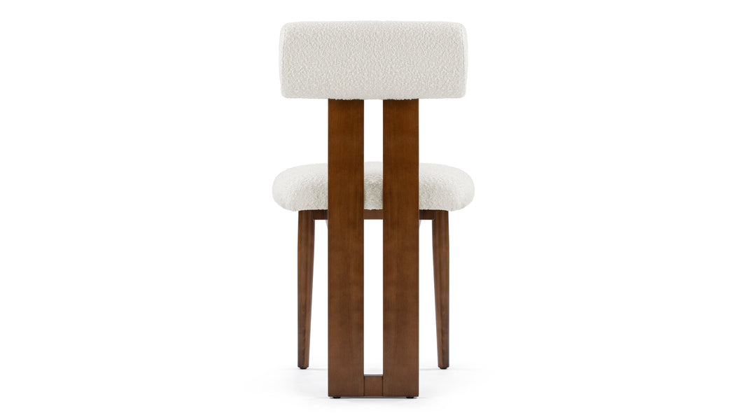 HipopótamoHippo - Hippo Dining Chair, White Boucle