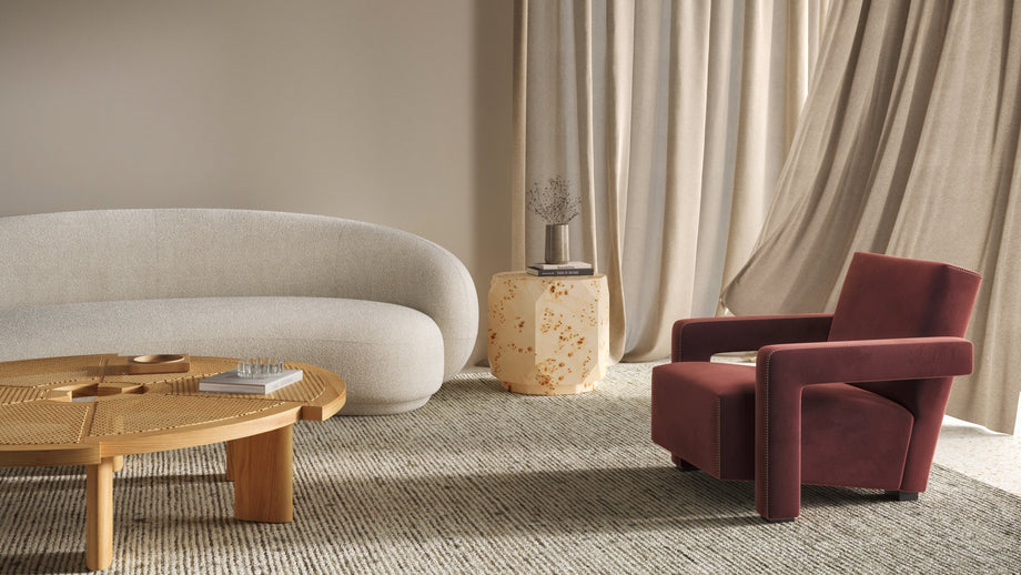 CallieCallie - Callie Side Table, Burl Wood