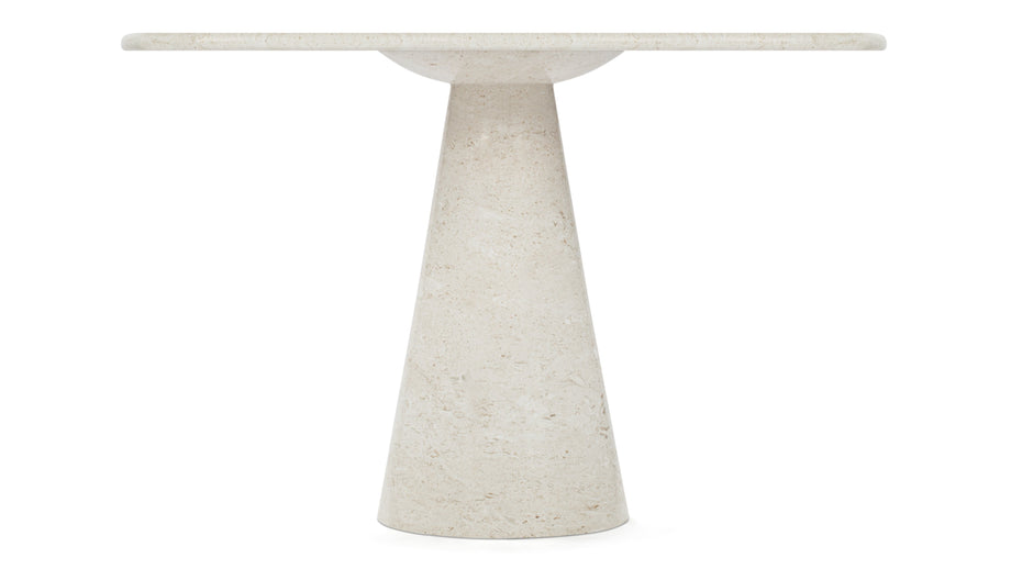 AnsonAnson - Anson Round Dining Table, Limestone, 119cm