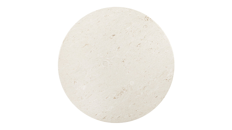 AnsonAnson - Anson Round Dining Table, Limestone, 122cm