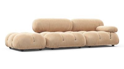 Bellini Sofa - Ecru Velvet - Image 2