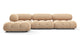 Bellini Sectional - Ecru Velvet - Image 1