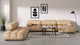 Bellini Large Sectional - Ecru Velvet - Image 7
