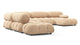 Bellini Large Sectional - Ecru Velvet - Image 2