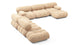 Bellini Large Sectional - Ecru Velvet - Image 3
