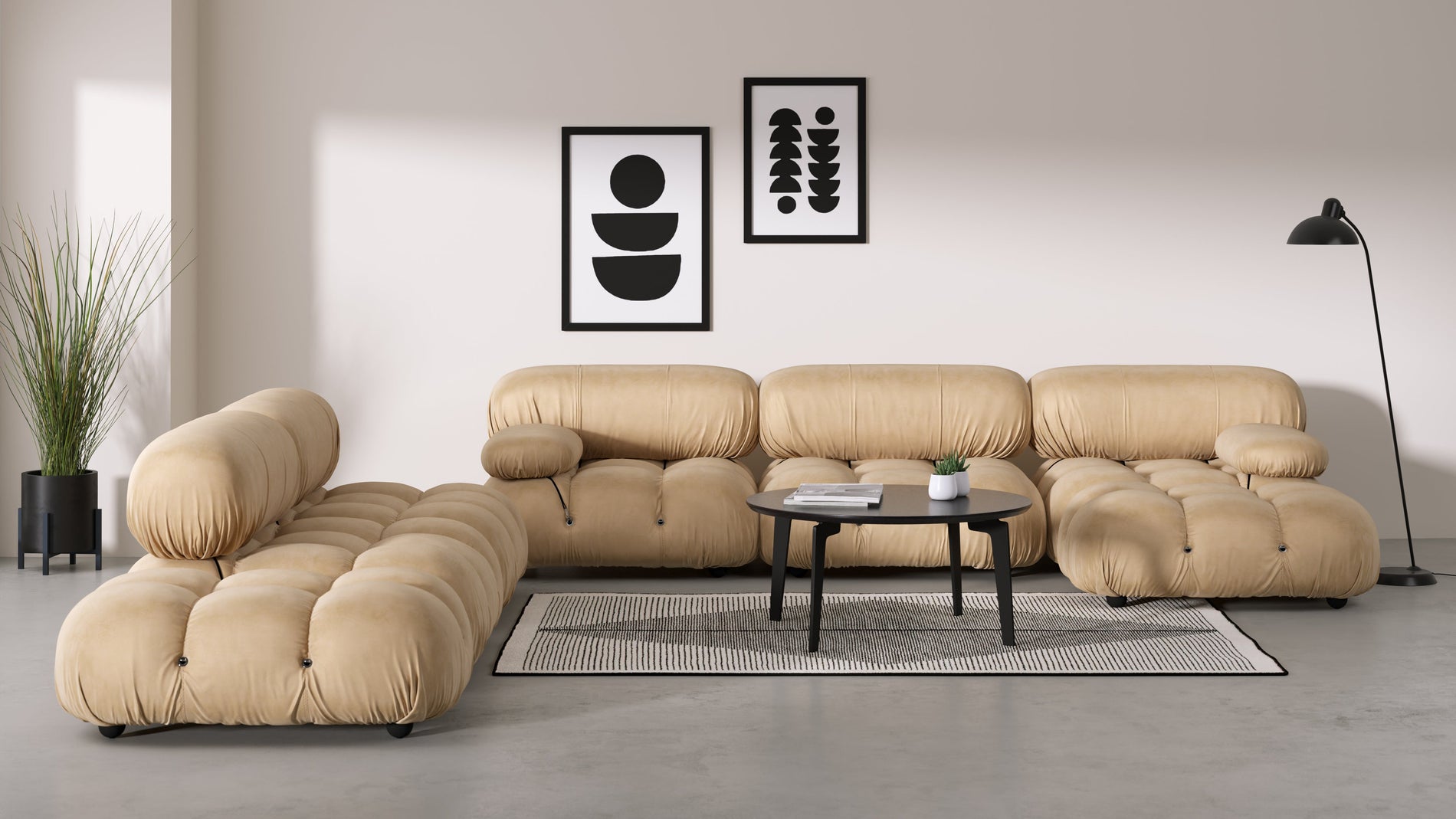 Bellini ModuleEcru Velvet