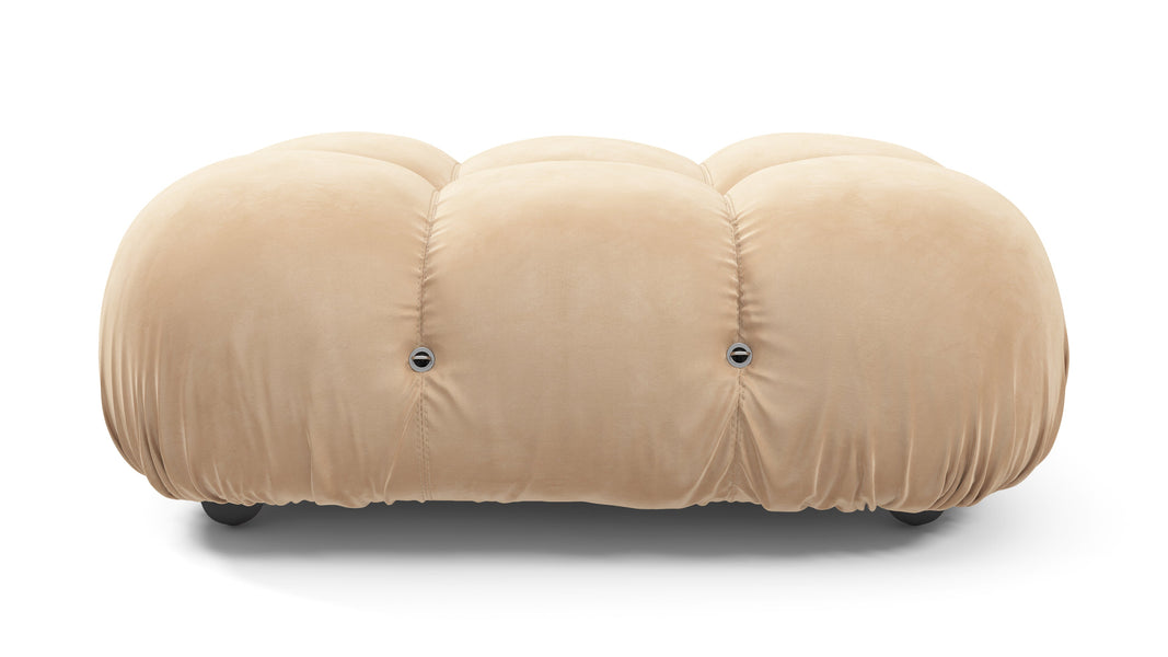 Bellini OttomanEcru Velvet