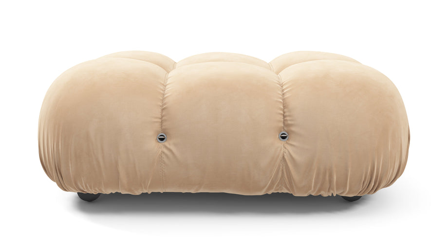 Bellini OttomanEcru Velvet
