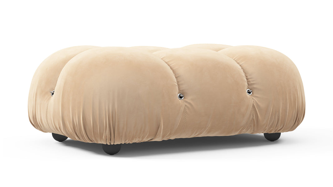 Bellini OttomanEcru Velvet