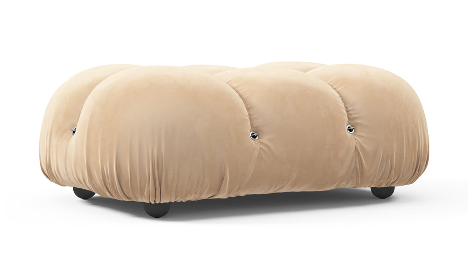 Bellini OttomanEcru Velvet