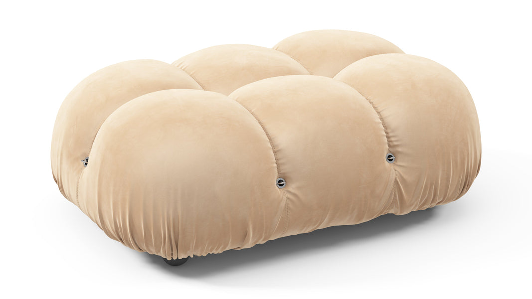 Bellini OttomanEcru Velvet