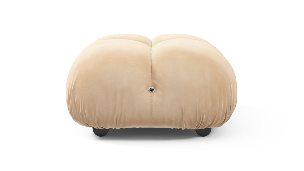 Bellini OttomanEcru Velvet