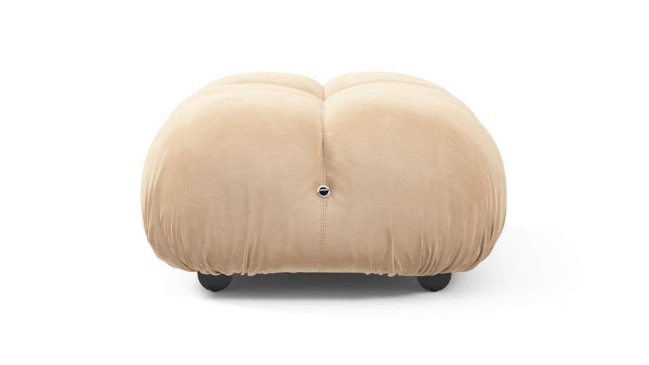 Bellini OttomanEcru Velvet