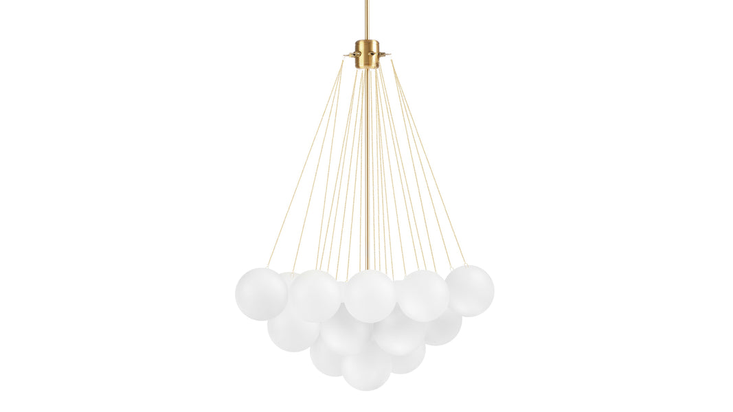 ChmuraCloud - Cloud Chandelier, Small, Gold and Frosted Glass