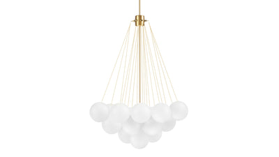 Cloud - Cloud - Cloud Chandelier, Small, Gold and Frosted Glass - Image 1