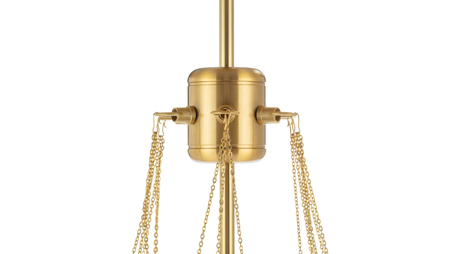 ChmuraCloud - Cloud Chandelier, Small, Gold and Frosted Glass