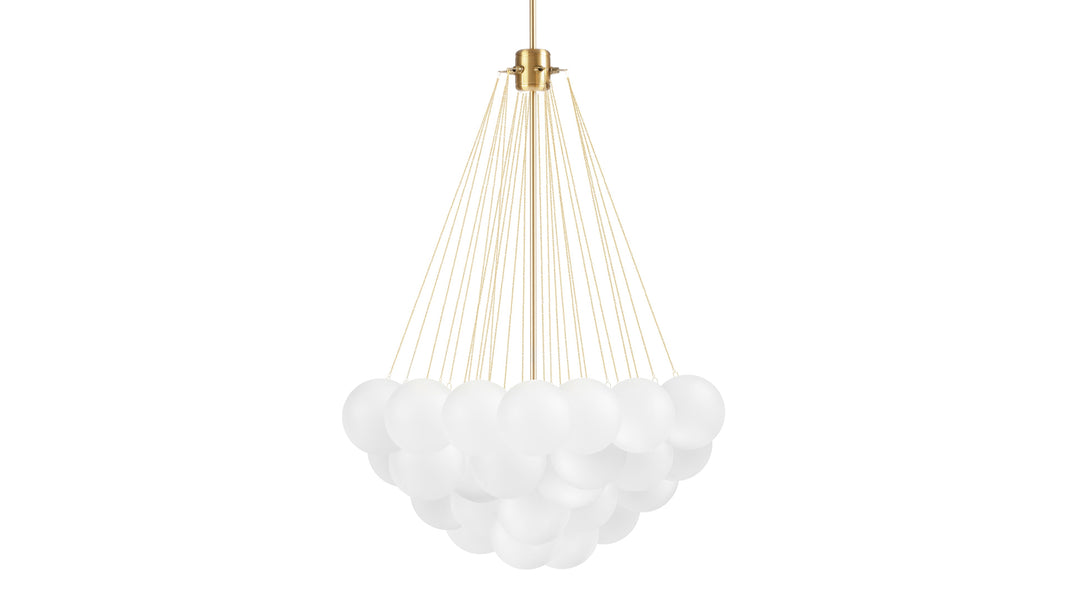 CloudCloud - Cloud Chandelier, Large, Gold and Frosted Glass