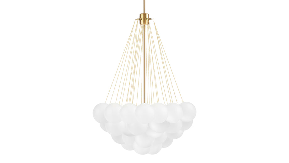 CloudCloud - Cloud Chandelier, Large, Gold and Frosted Glass