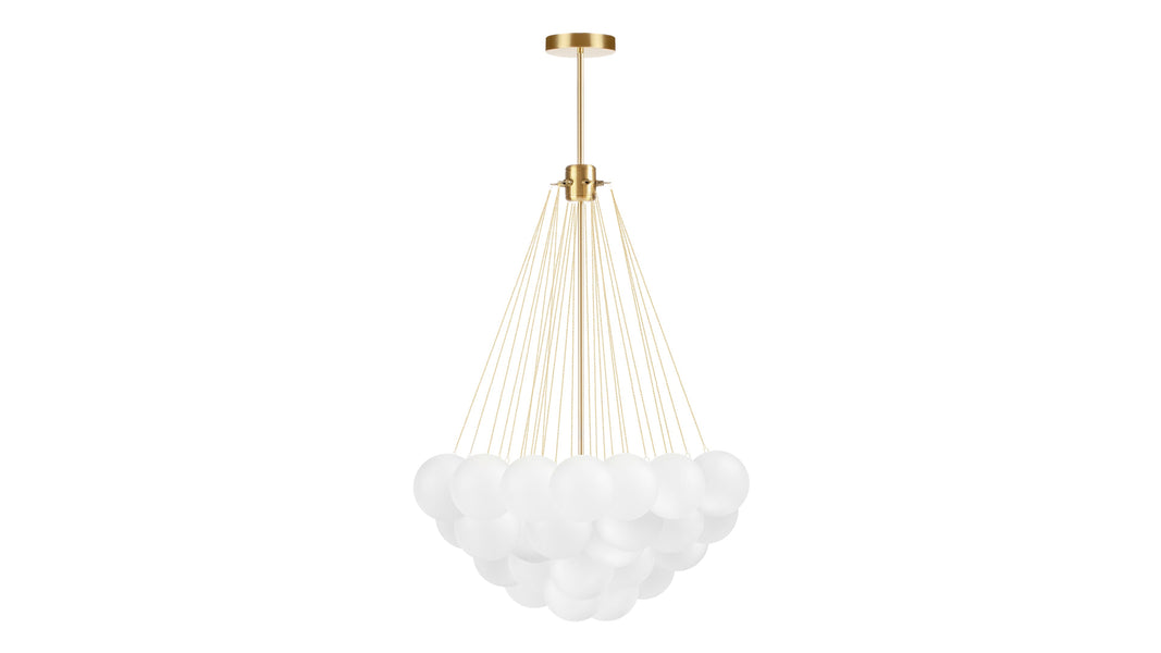 CloudCloud - Cloud Chandelier, Large, Gold and Frosted Glass