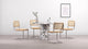 Freya - Freya - Freya Dining Chair, Natural Rattan and Chrome - Image 7