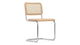 Freya - Freya - Freya Dining Chair, Natural Rattan and Chrome - Image 2