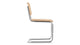 Freya - Freya - Freya Dining Chair, Natural Rattan and Chrome - Image 3