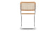 Freya - Freya - Freya Dining Chair, Natural Rattan and Chrome - Image 4