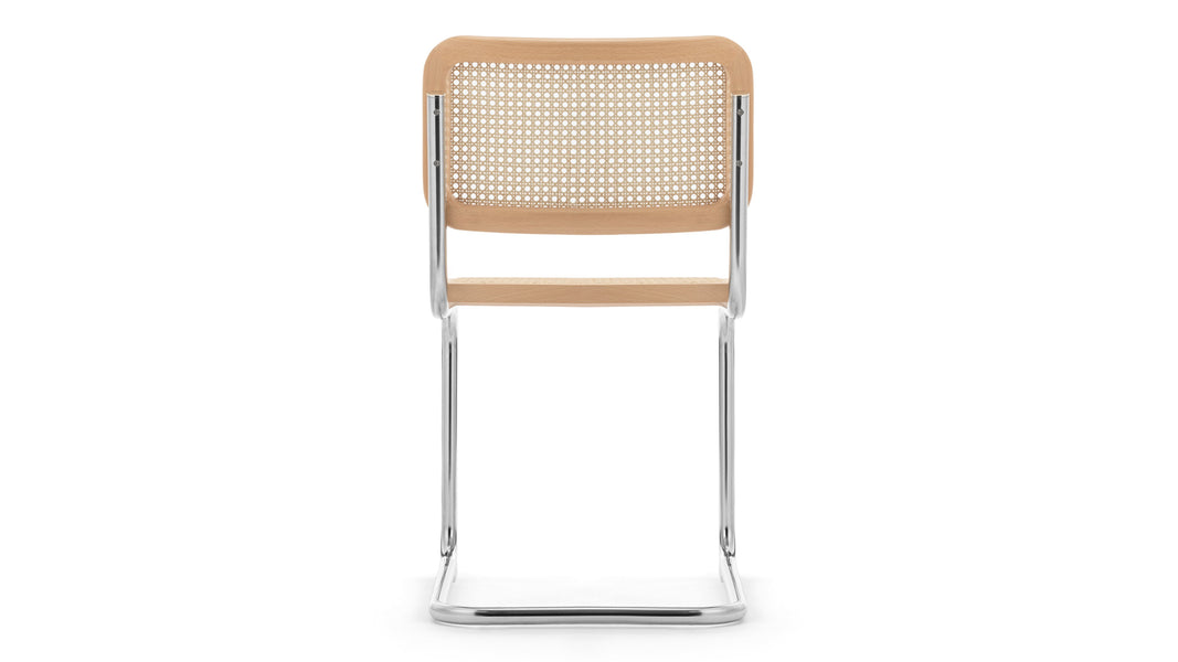 FreyaFreya - Freya Dining Chair, Natural Rattan and Chrome
