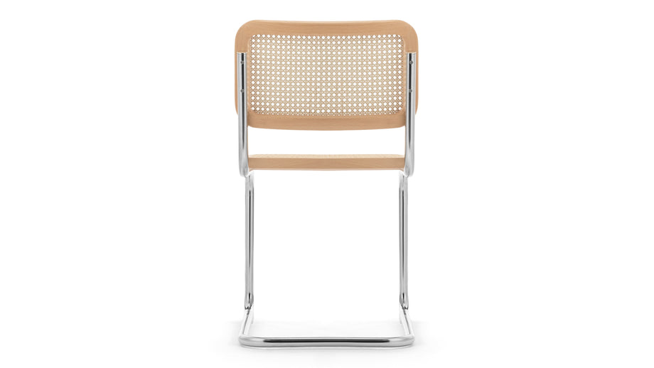 FreyaFreya - Freya Dining Chair, Natural Rattan and Chrome