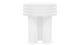 Tor - Tor - Tor Round Side Table, White Concrete - Image 1