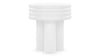 Tor - Tor - Tor Round Side Table, White Concrete - Image 3