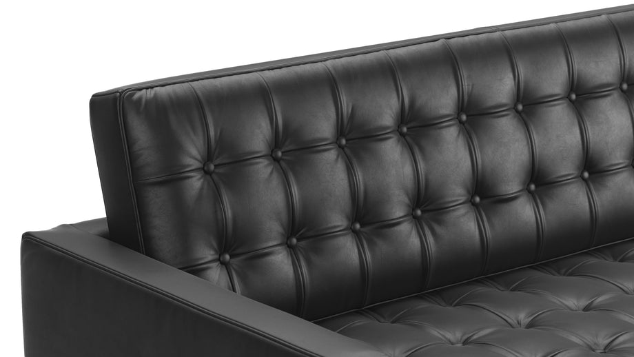 FlorenceMidnight Black Premium Leather
