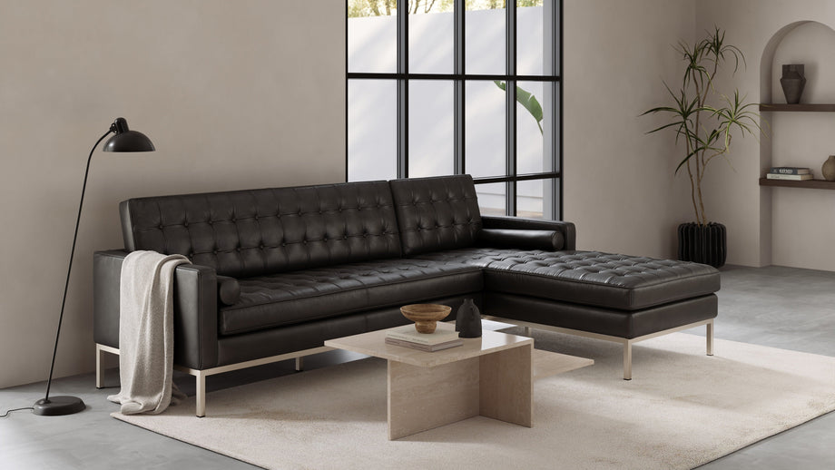 FlorenceMidnight Black Premium Leather