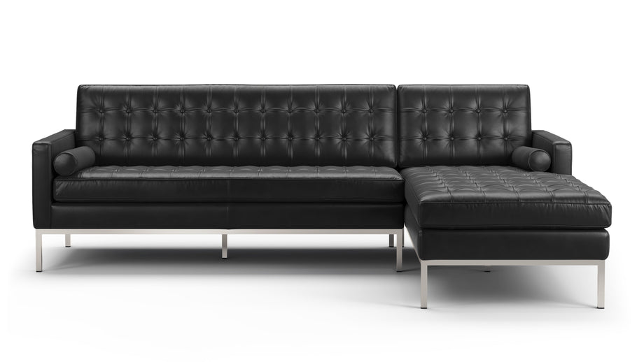FlorenceMidnight Black Premium Leather