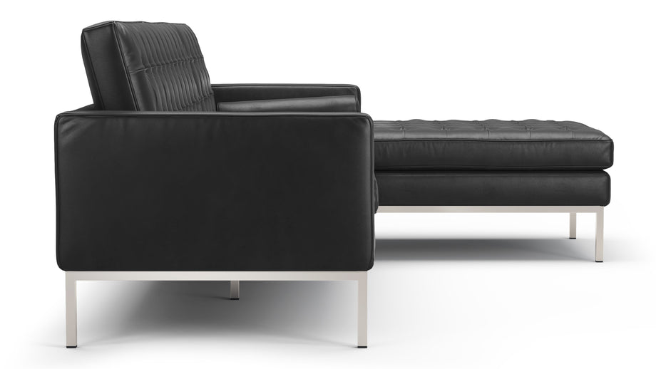 FlorenceMidnight Black Premium Leather