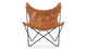 Butterfly - Butterfly - Butterfly Chair, Distressed Brown Premium Leather - Image 1