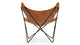 Butterfly - Butterfly - Butterfly Chair, Distressed Brown Premium Leather - Image 4
