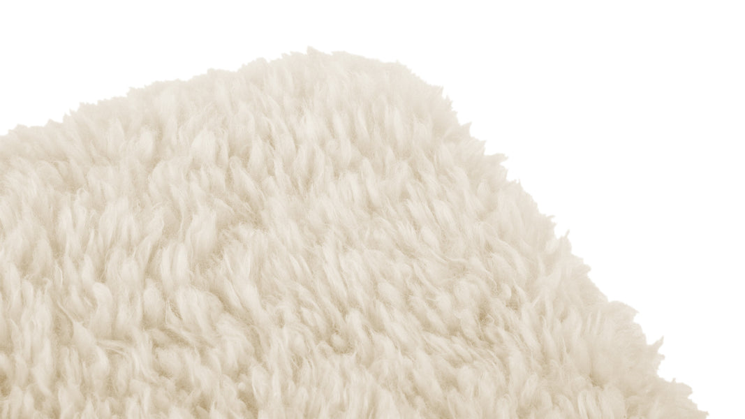 Tired ManWhite Long Hair Sherpa