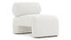 Ariana - Ariana - Ariana Lounge Chair, White Boucle - Image 1