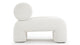 Ariana - Ariana - Ariana Lounge Chair, White Boucle - Image 3