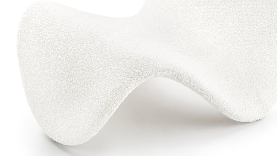 ZungeTongue - Tongue Chair, White Boucle