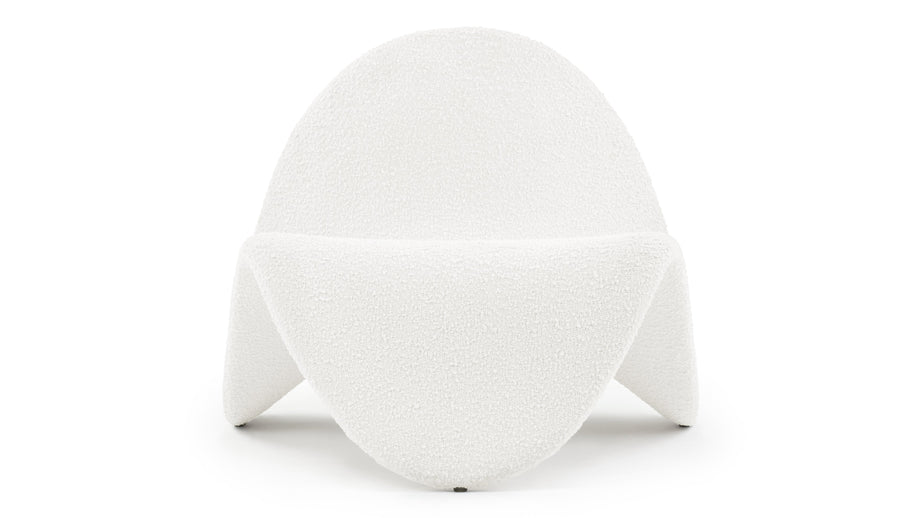 ZungeTongue - Tongue Chair, White Boucle