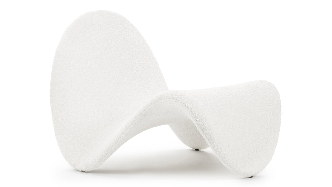 ZungeTongue - Tongue Chair, White Boucle
