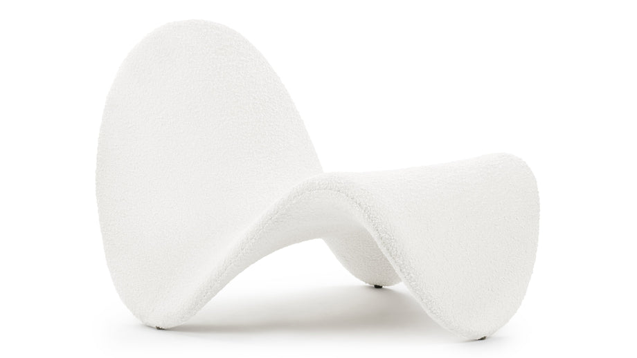 ZungeTongue - Tongue Chair, White Boucle