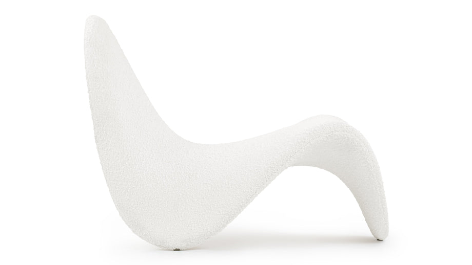 ZungeTongue - Tongue Chair, White Boucle