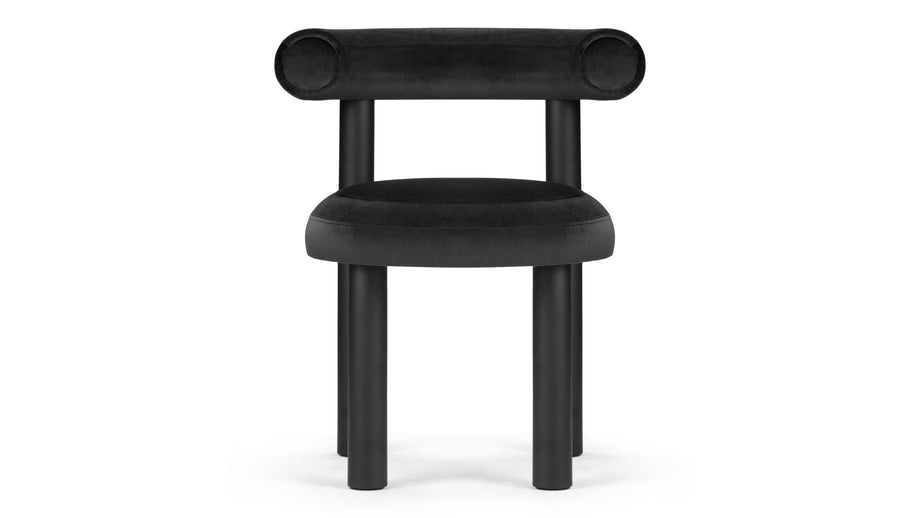 VanceVance - Vance Dining Chair, Black Velvet