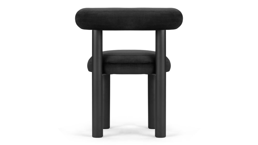 VanceVance - Vance Dining Chair, Black Velvet