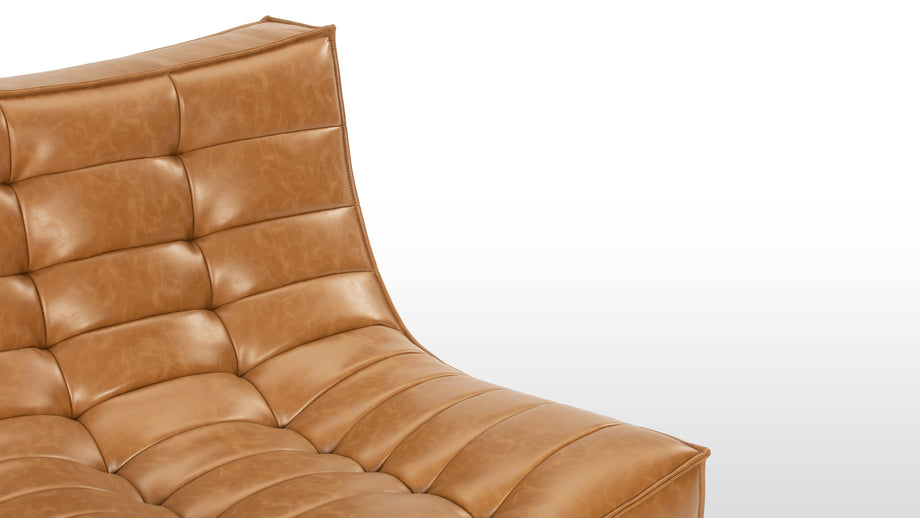 TygeTyge - Tyge Module, Armless Seat, Bourbon Vegan Leather