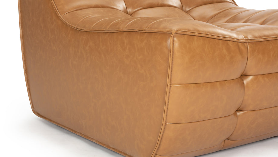 TygeTyge - Tyge Module, Armless Seat, Bourbon Vegan Leather