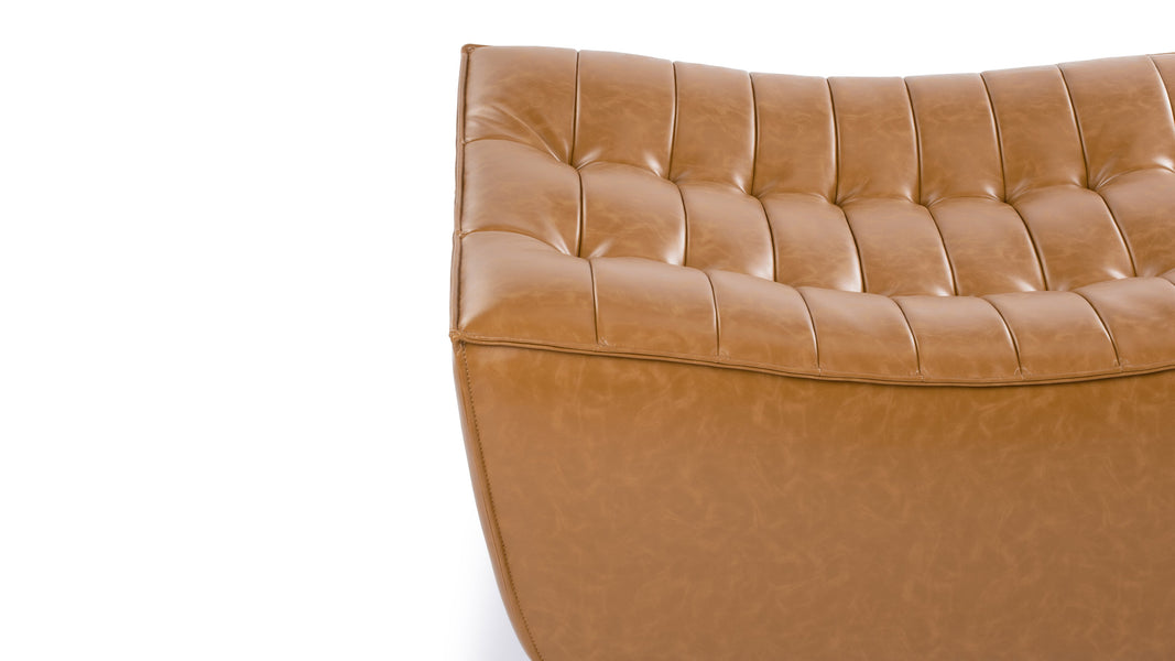 TygeTyge - Tyge Module, Ottoman, Bourbon Vegan Leather
